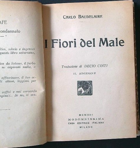 Fiori del male baudelaire - fiori,